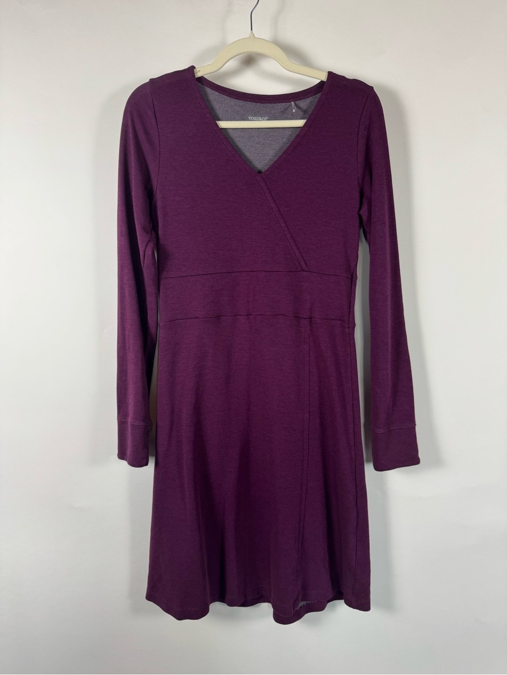 Toad & Co Wrap-Style‎ Long Sleeve Dress MEDIUM Athletic Outdoor
